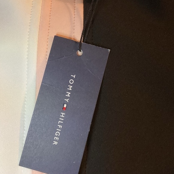 Tommy Hilfiger color block scuba asymmetrical sheath dress size 14 - Picture 9 of 10